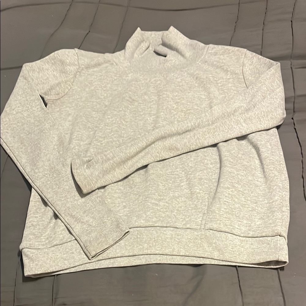 ALO Gray Mock Neck Sweater